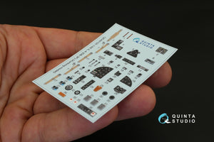 Quinta Studio QD48100 IL-4 3D-Printed &amp;amp; coloured Interior on decal paper (for Xuntong kit) 1/48 – immagine 5