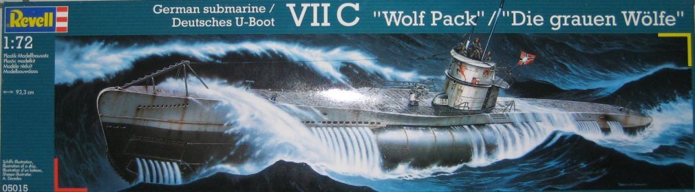 Revell 05015 German Submarine VII C Wolf Pack 1/72
