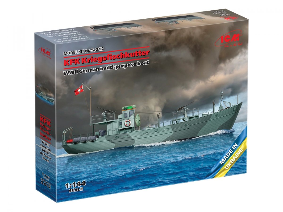 ICM S012 KFK Kriegsfischkutter Bateau polyvalent allemand de la Seconde Guerre mondiale 1/144 – image 2