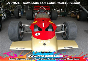 Zero Paints ZP-1074 Gold Leaf/Team Lotus 72 Paint Set 3x30ml – imagen 2