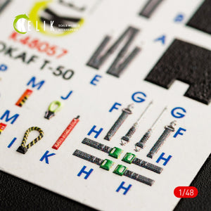 KELIK K48057 T-50 ROKAF INTERIOR 3D DECALS FOR ACADEMY KIT 1/48 – imagen 9