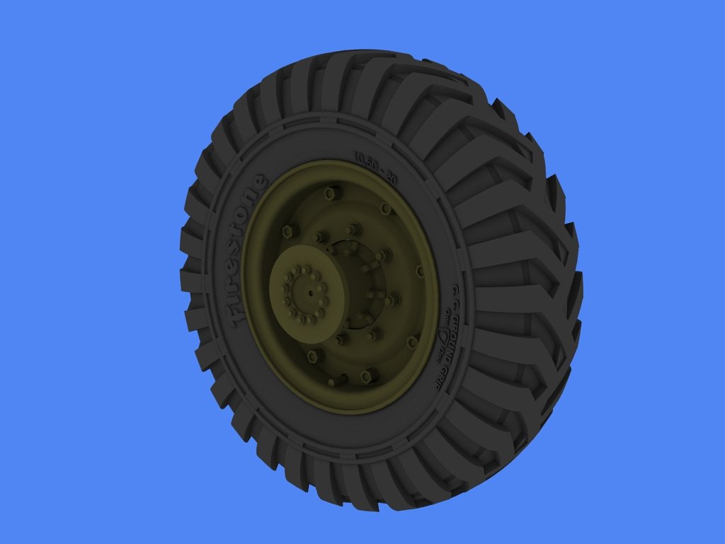 Panzer Art RE35-261 Bedford QLC road wheels (Firestone) 1/35 – Bild 4