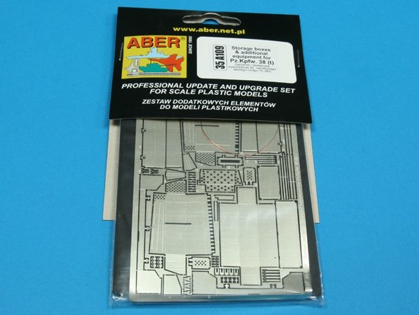 Aber 35A109 Storage boxes and additional equipment for german tank Pz.Kpfw. 38 (t) 1/35 – zdjęcie 3