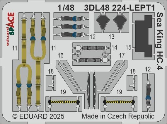 Eduard 3DL48224 Sea King HC.4 SPACE AIRFIX 1/48 – imagen 4