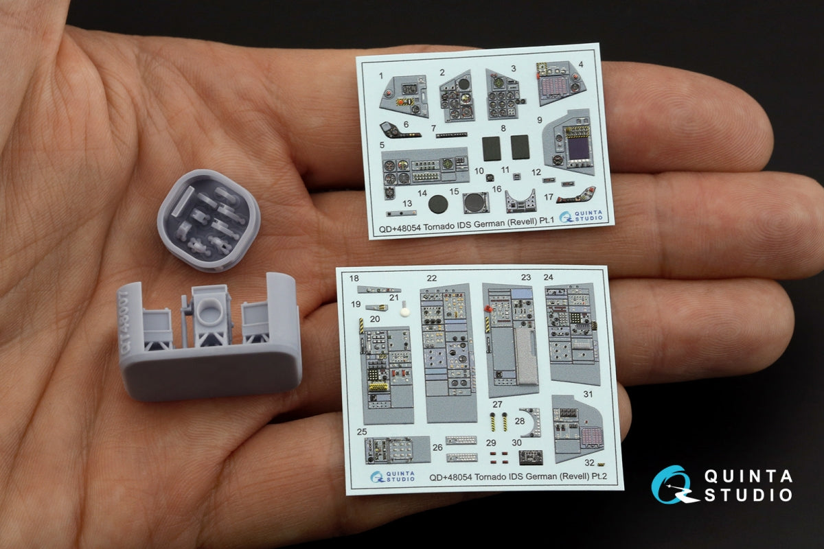 Quinta Studio QDS+48054 Tornado IDS German 3D-Printed &amp;amp; coloured Interior on decal paper (Revell) (small version) (with 3D-printed resin parts) 1/48 – Bild 4