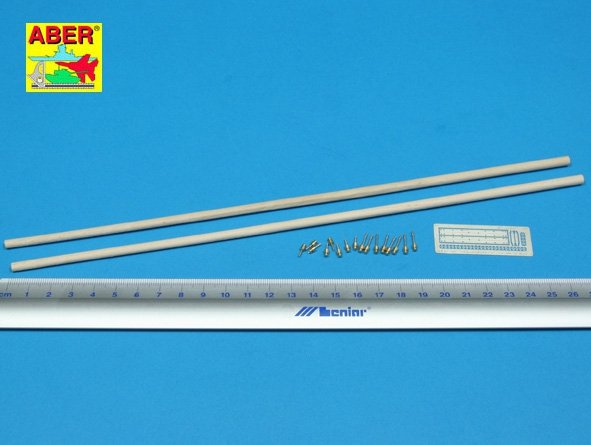 Aber 35D09 Telegraph - pillar set for 1 cross bars with 8 insulators each 1/35 – imagen 3