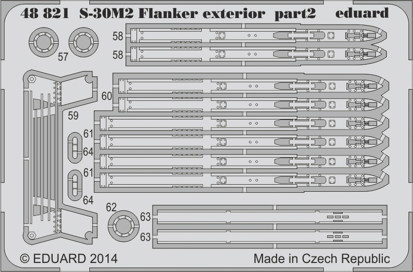 Eduard 48821 S-30M-2 Flanker exterior ACADEMY 1/48 – imagen 2
