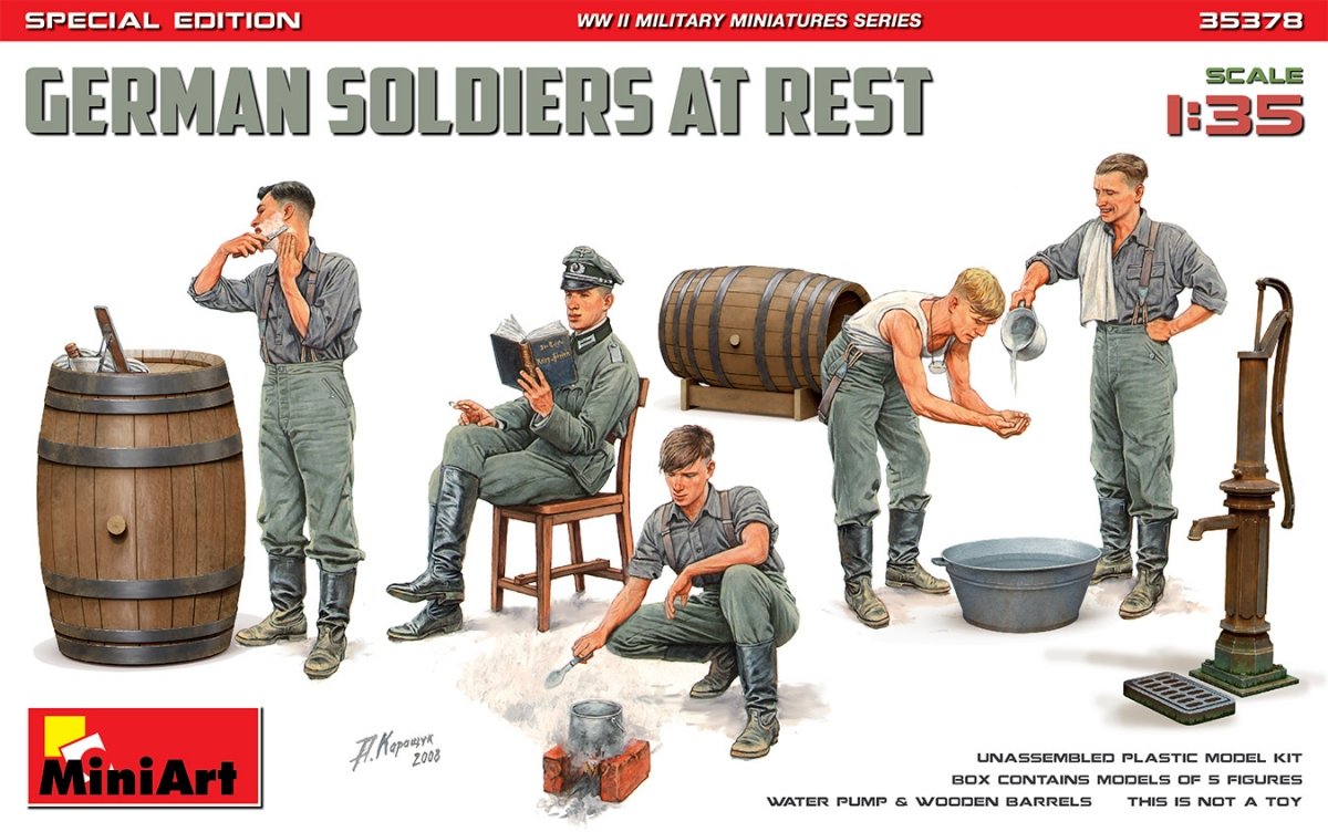 MiniArt 35378 GERMAN SOLDIERS AT REST. SPECIAL EDITION 1/35