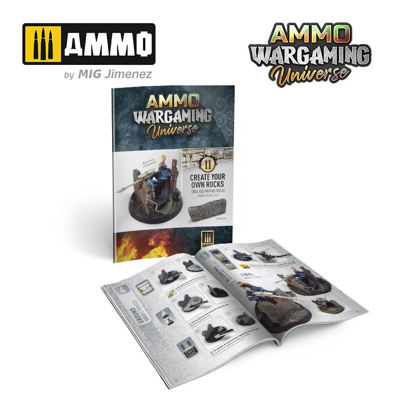 Ammo of Mig 6930 AMMO WARGAMING UNIVERSE Book 11 – Create your own Rocks (English, Castellano, Polski) – immagine 2