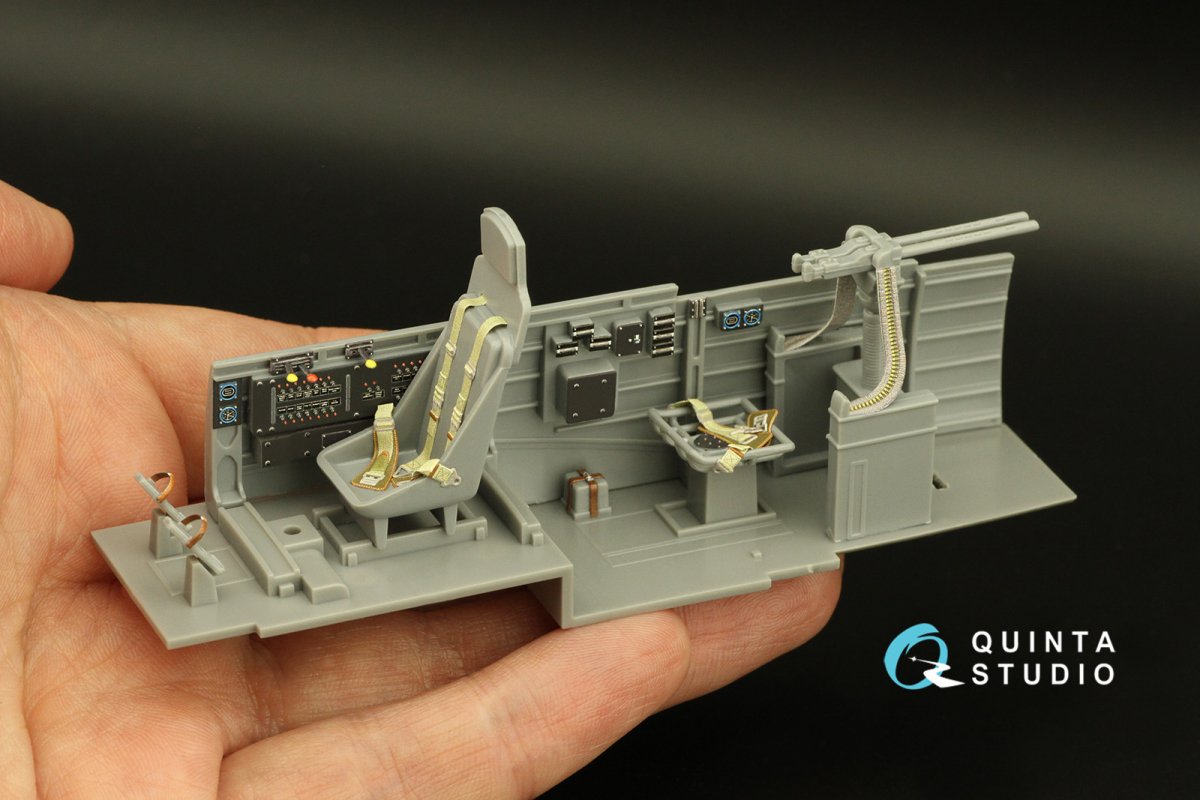 Quinta Studio QD32167 Ju 87D/G 3D-Printed &amp;amp; coloured Interior on decal paper (Hasegawa) 1/32 – imagen 8