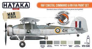 Hataka HTK-CS49 ORANGE LINE – RAF Coastal Command &amp;amp; RN FAA paint set 6x17ml – zdjęcie 2