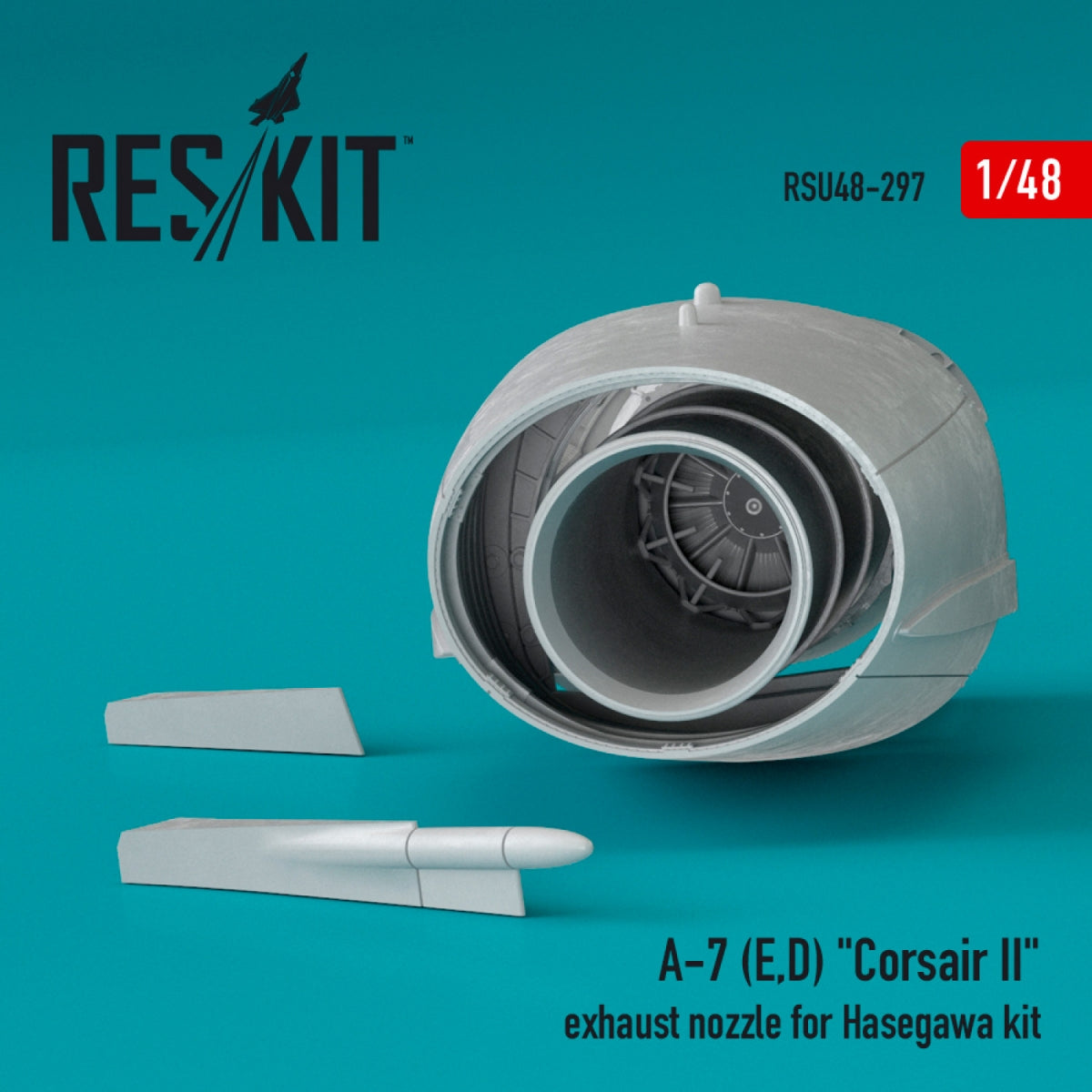 RESKIT RSU48-0297 A-7 (E,D) « CORSAIR II » TUYAU D'ÉCHAPPEMENT POUR MAQUETTE HASEGAWA 1/48