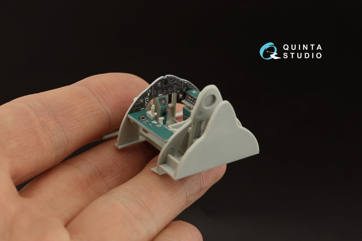 Quinta Studio QD48318 F4F-3 late 3D-Printed &amp;amp; coloured Interior on decal paper (Hobby Boss) 1/48 – imagen 8