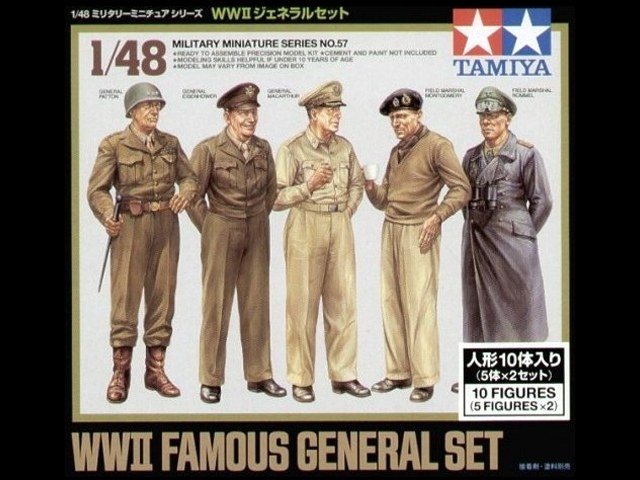 Tamiya 32557 WWII Famous General Set 1/48