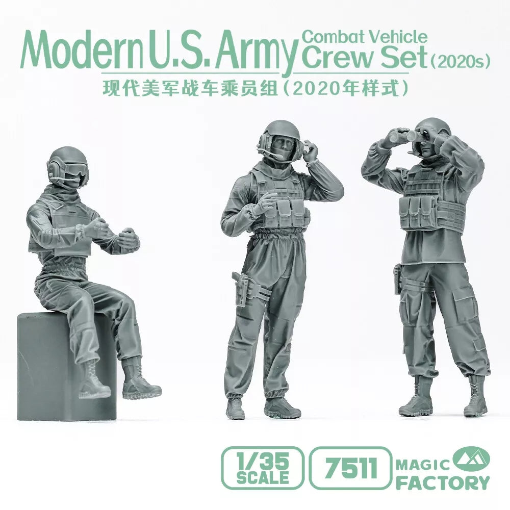 Magic Factory 7511 Coffret d'équipage de véhicule de combat moderne de l'armée américaine (années 2020) 1/35