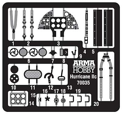 Arma Hobby 70035 Hawker Hurricane Mk IIc Expert Set 1/72 – image 2