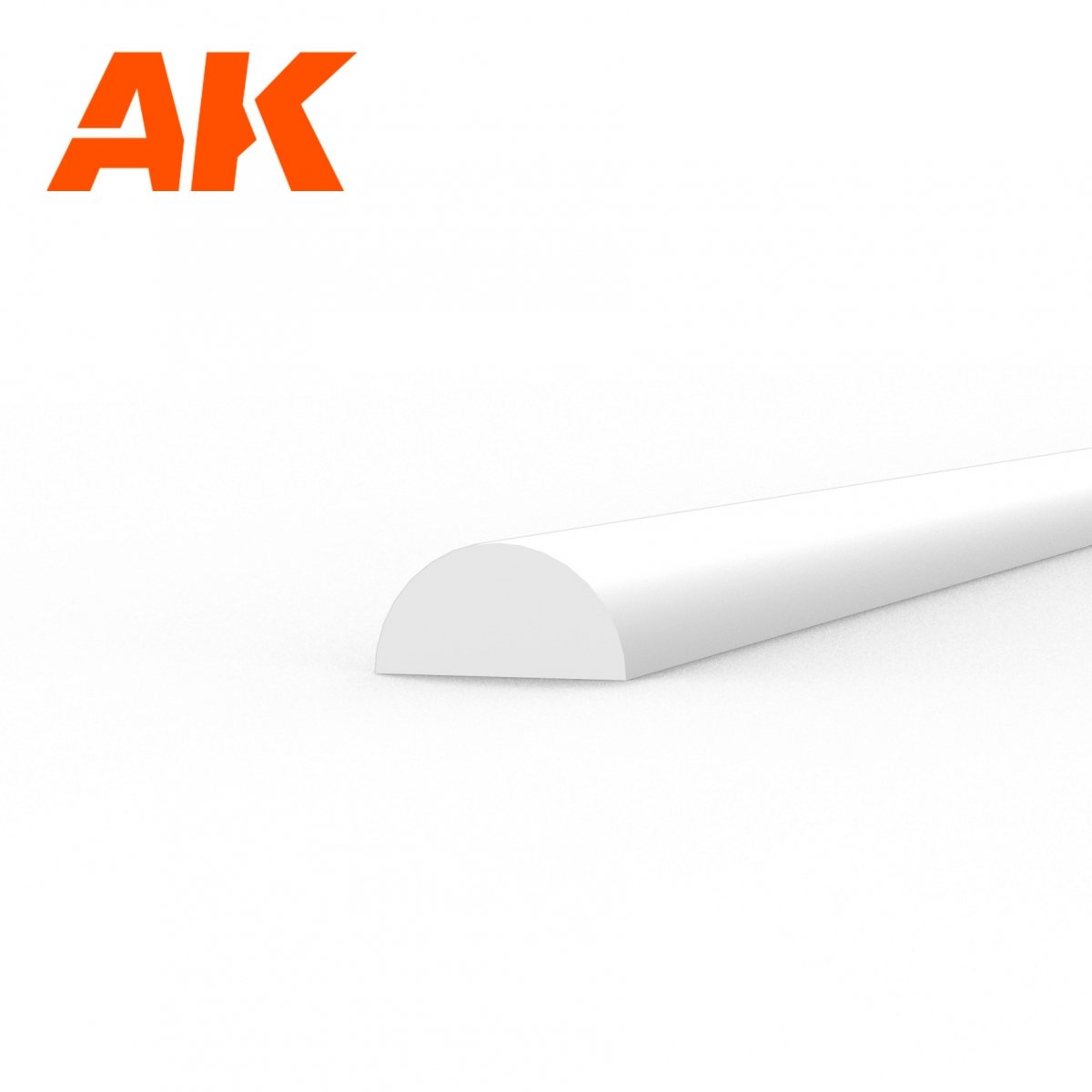 AK Interactive AK6552 HALF CANE 2.00 X 350MM – STYRENE HALF CANE – (4 UNITS) – Bild 2