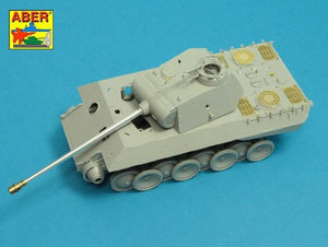 Aber 35L-245 7,5 cm barrel with muzzle brake for Panther Ausf.A 1/35 – imagen 8
