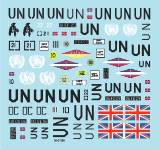 Star Decals 35-C1160 Balkan Peacekeepers # 9. Scimitar CVR(T) 1/35 – Bild 3