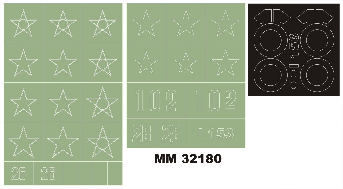 Montex MM32180 I-153 Chaika ICM 32010 1/32