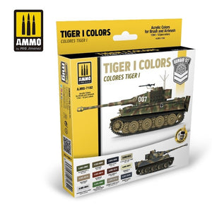 Munitions Mig Jimenez 7182 TIGER I Couleurs Set 12x17ml