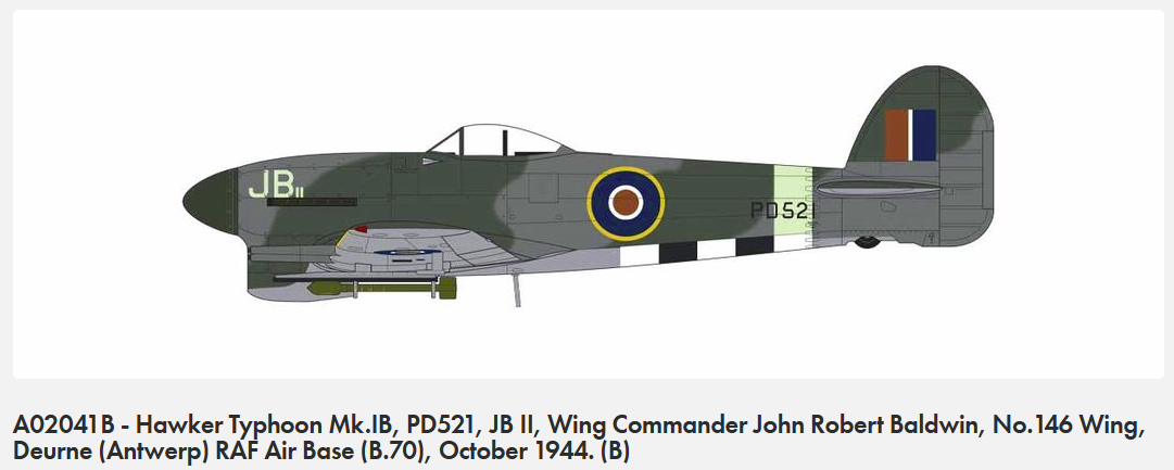 Airfix 02041B Hawker Typhoon Mk.IB 1/72 – immagine 2