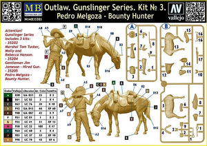 Master Box 35205 Outlaw. Gunslinger n° 3 : Pedro Melgoza, chasseur de primes, échelle 1/35 – image 3