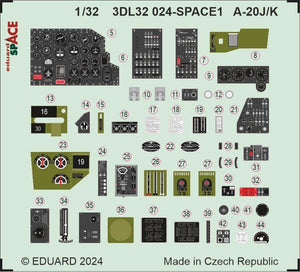 Eduard 3DL32024 A-20J/ K SPACE HONG KONG MODELS 1/32 – zdjęcie 4