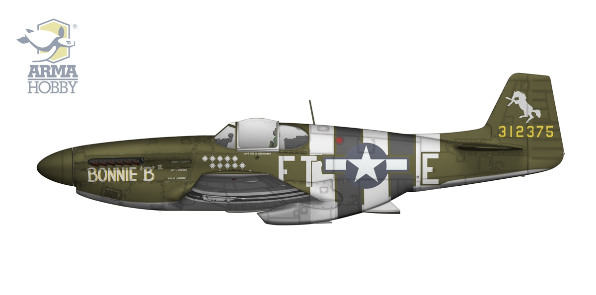 Arma Hobby 70069 P-51 B Mustang Deluxe Set 1/72 – immagine 9