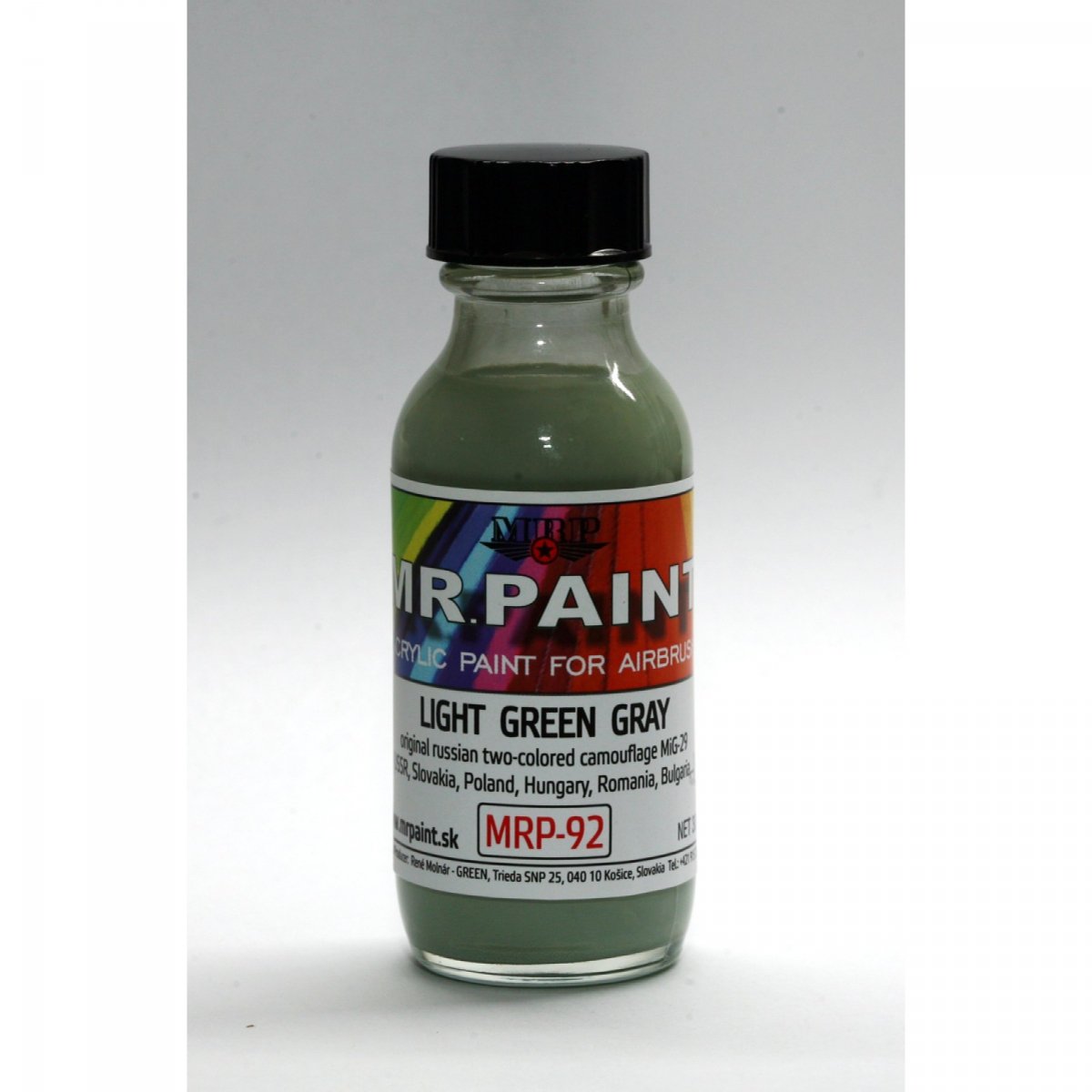 MR. Paint MRP-092 LIGHT GREEN GRAY Russian two-tone camo MIG-29 30ml – imagen 2