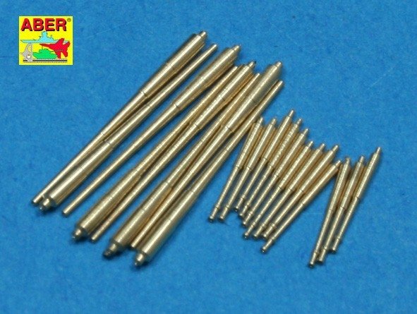 Aber 1/700L-30 Set of Barrels for Prinz Eugen class crusies 203mm x 8; 105mm x 12 1/700