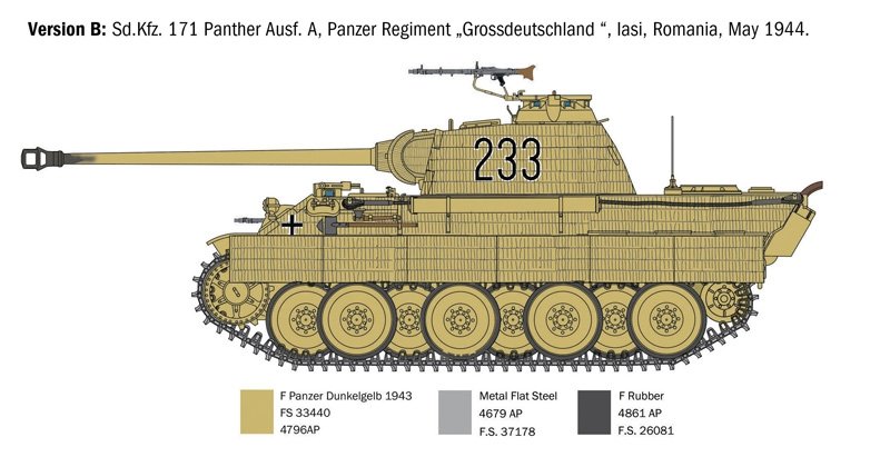 Italeri 0270 SD.KFZ. 171 PANTHER AUSF. A 1/35 – imagen 6