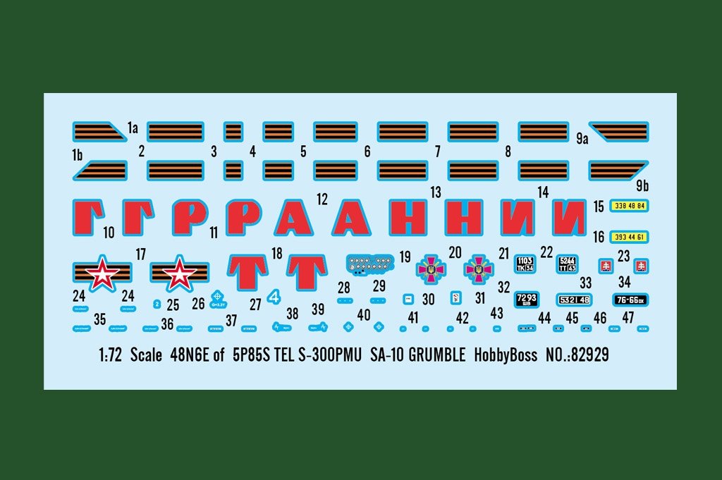 Hobby Boss 82929 48N6E of 5P85S TEL S-300PMU SA-10 GRUMBLE 1/72 – zdjęcie 5