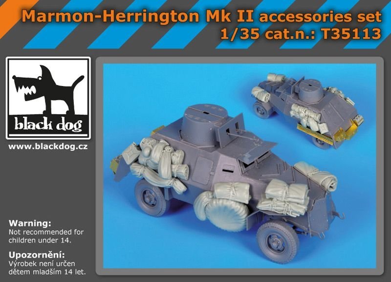 Ensemble d'accessoires Black Dog T35113 Marmon-Herrington Mk II au 1/35