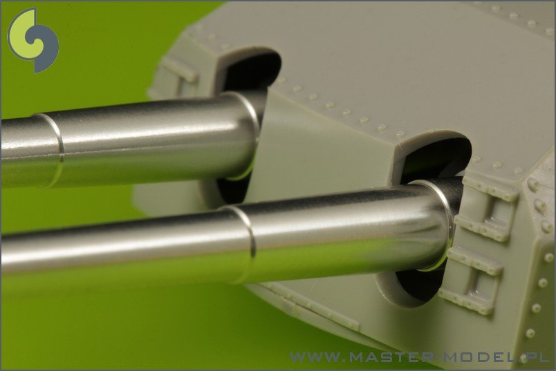 Master SM-200-006 German battleship Bismarck - main gun barrels - 38 cm (15in) SKC/34 (8 pcs) – immagine 3