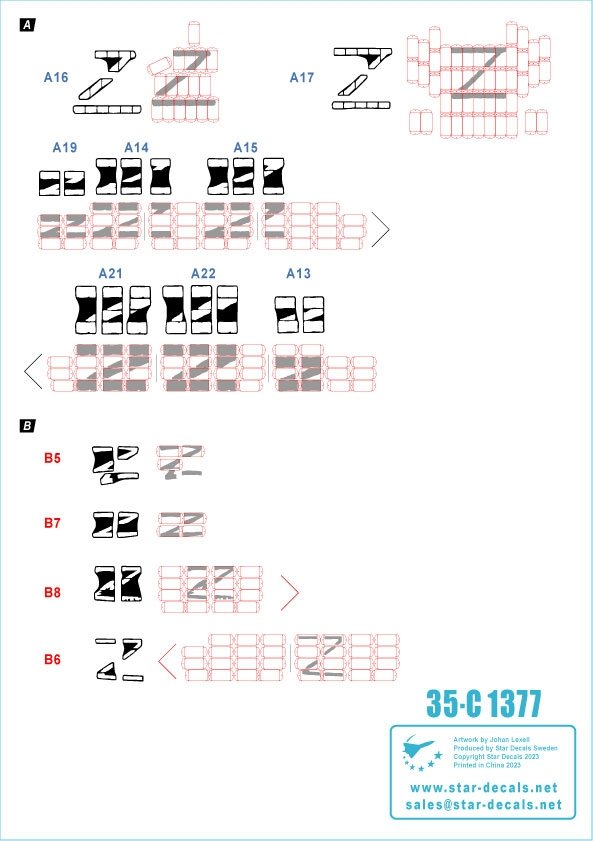 Star Decals 35-C1377 War in Ukraine # 6 T-72 B1 1/35 – imagen 2