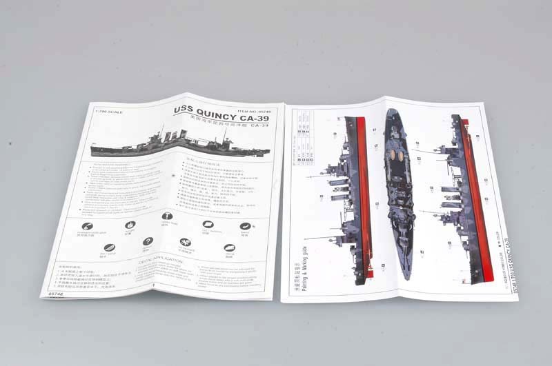 Trumpeter 05748 USS Quincy CA-39 1/700  – image 3