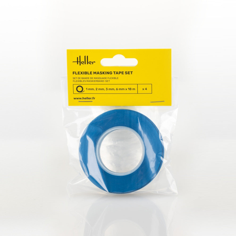 Ensemble de ruban de masquage flexible Heller 99014 (1, 2, 3, 6 mm x 18 m) – image 2
