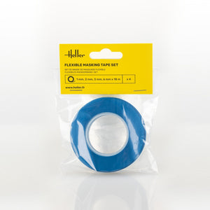 Ensemble de ruban de masquage flexible Heller 99014 (1, 2, 3, 6 mm x 18 m) – image 2