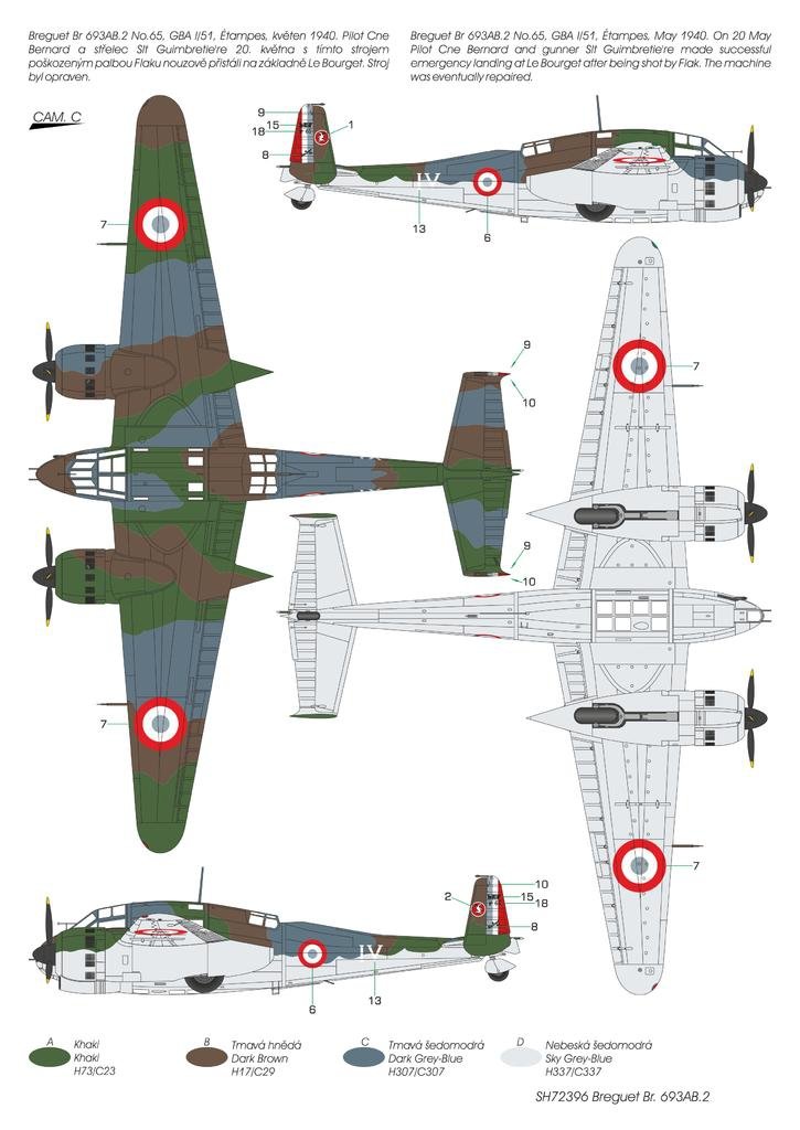 Special Hobby 72396 Breguet Br.693AB.2 &amp;#39;French Attack-Bomber&amp;#39; 1/72 – imagen 5