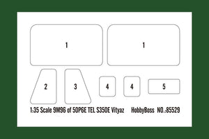 Hobby Boss 85529 9M96 of 50P6E TEL S350E Vityaz 1/35 – zdjęcie 4