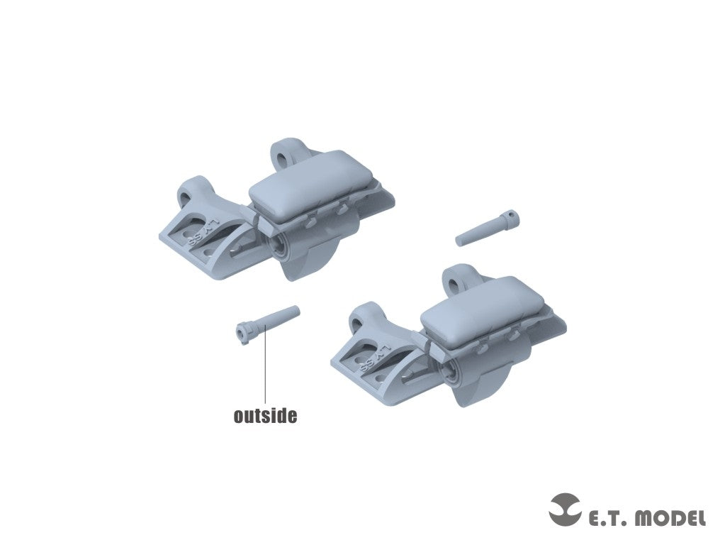 E.T. Model P35-405 WWII German Sd.kfz.251/Sd.kfz.11 Track links &amp;amp; Sprockets Early 3d Printed 1/35 – imagen 4