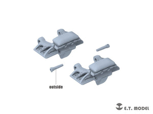 E.T. Model P35-405 WWII German Sd.kfz.251/Sd.kfz.11 Track links &amp;amp; Sprockets Early 3d Printed 1/35 – imagen 4