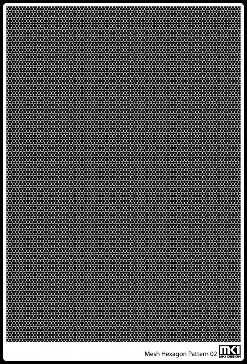 KA Models KA-00006 HEXAGON PATTERN MESH B 0.45mm X 0.3mm – Bild 5
