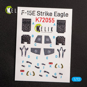 KELIK K72055 F-15E STRIKE EAGLE - INTERIOR 3D DECALS FOR REVELL KIT 1/72 – imagen 2