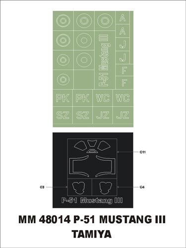 Montex MM48014 P-51 Mustang III TAMIYA