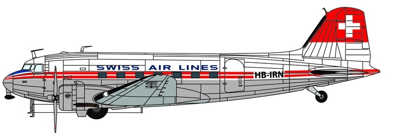 Italeri 1349 Douglas DC3 Swissair 1/72 – imagen 2