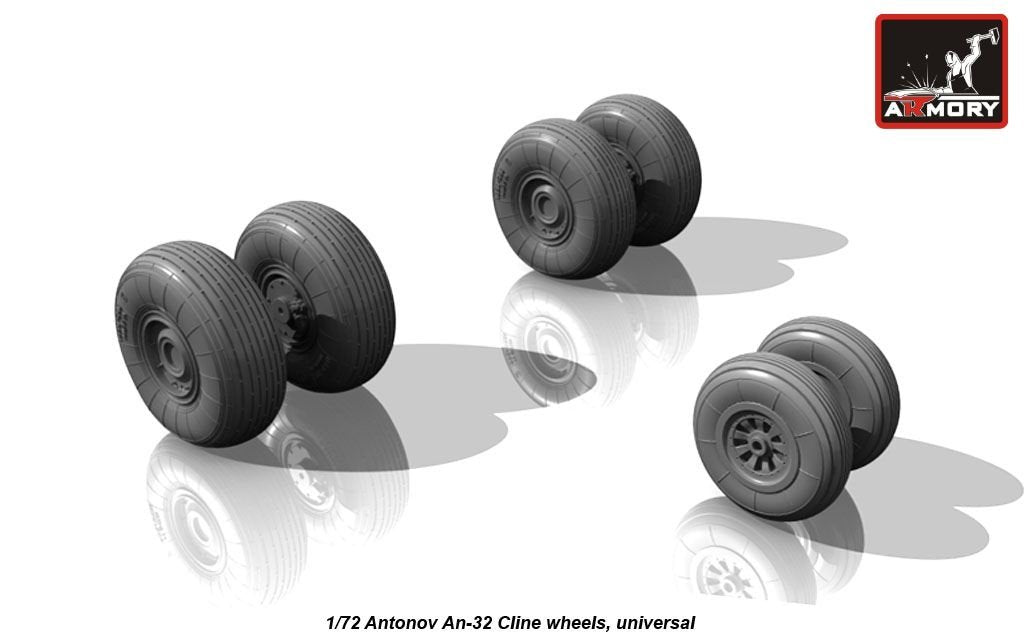 Armory Models AW72030 Antonov An-32 Cline wheels 1/72 – immagine 2