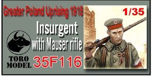 ToRo Model 35F116 Powstanie Wielkopolskie 1918 - Powstaniec z Karabinem / Greater Poland Uprising 1918 Insurgent with Mauser rifle 1/35 – immagine 2