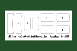 Hobby Boss 84571 GAZ-AAA avec canon antiaérien quadruple Maxim 1/35  – image 5